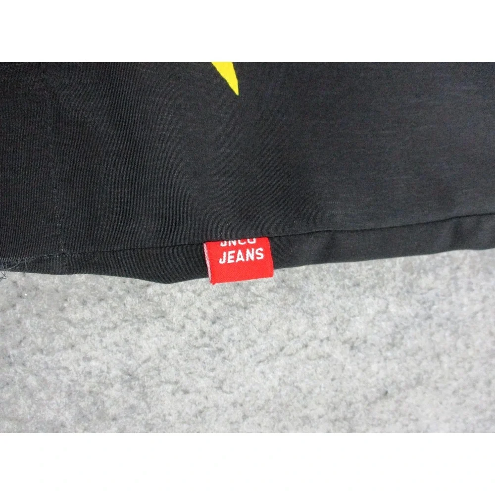 JNCO Shirt Mens Extra Large Black Red Flame Crown Graphic Button Up Skater Y2K